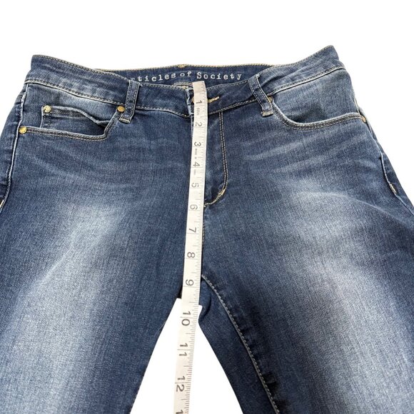 Articles of Society Carly Raw Hem Cropped Jeans in Jefferson City Wash Size 27 - Picture 8 of 10